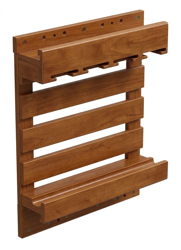 Wall Glass Hutch 36"W x 12"H - Coffee