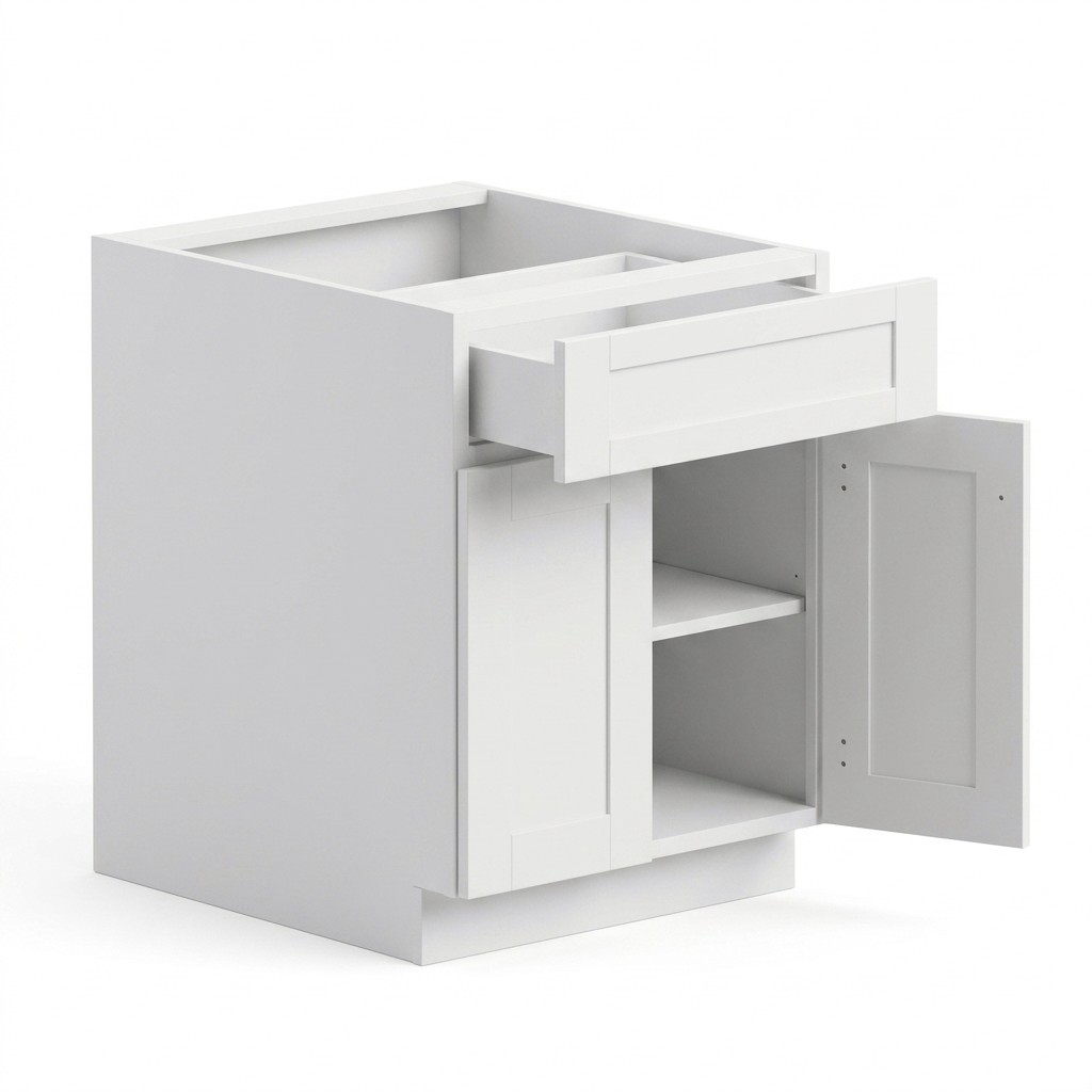 Base Cabinet 33" - White Shaker