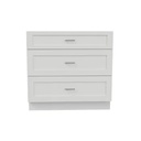 White Shaker Vanity Drawer Base 15"