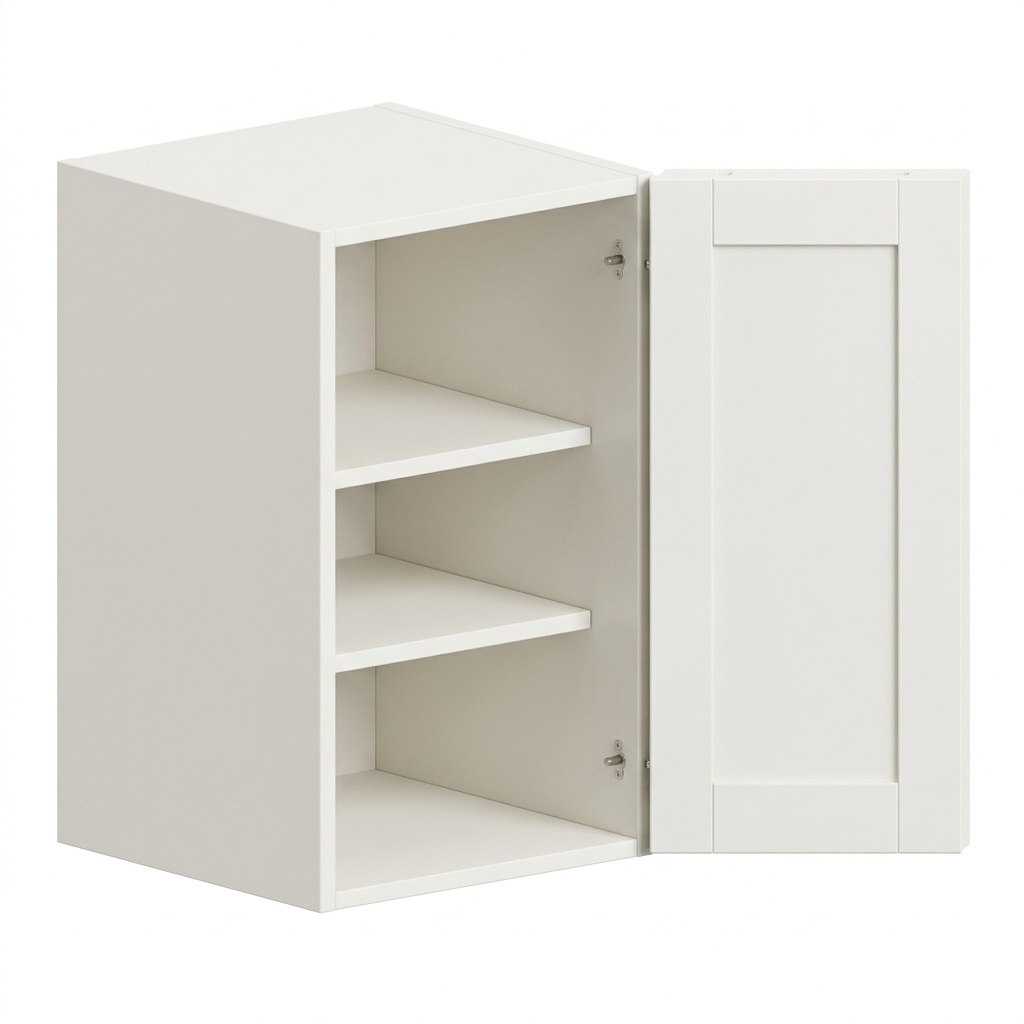 Wall Cabinet 15"W x 36"H - White Shaker