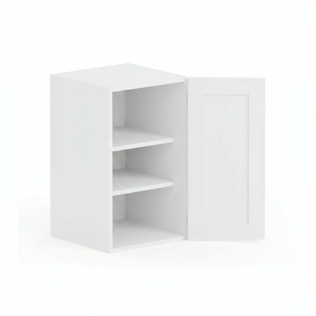 Wall Cabinet 15"W x 36"H - White Shaker