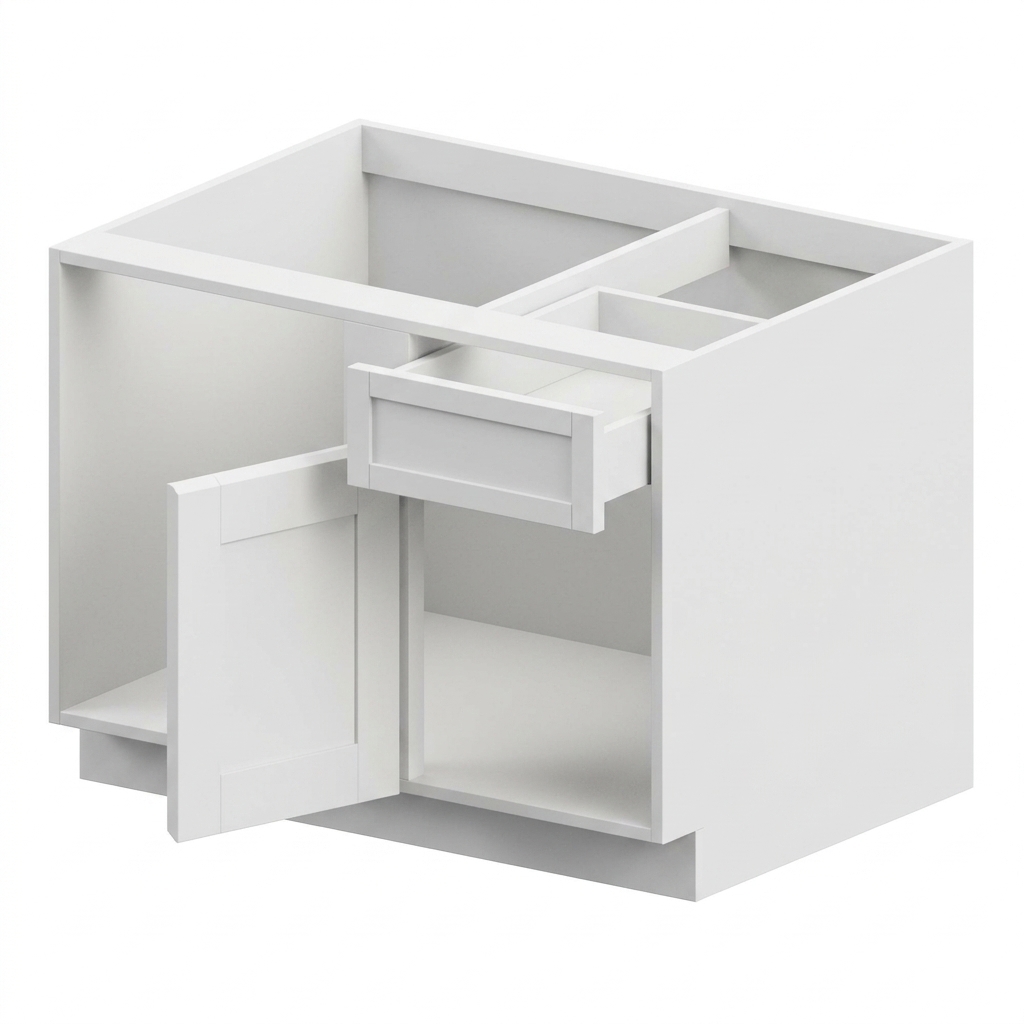 [BBC42-TK] Base Blind Corner 42" - White Shaker