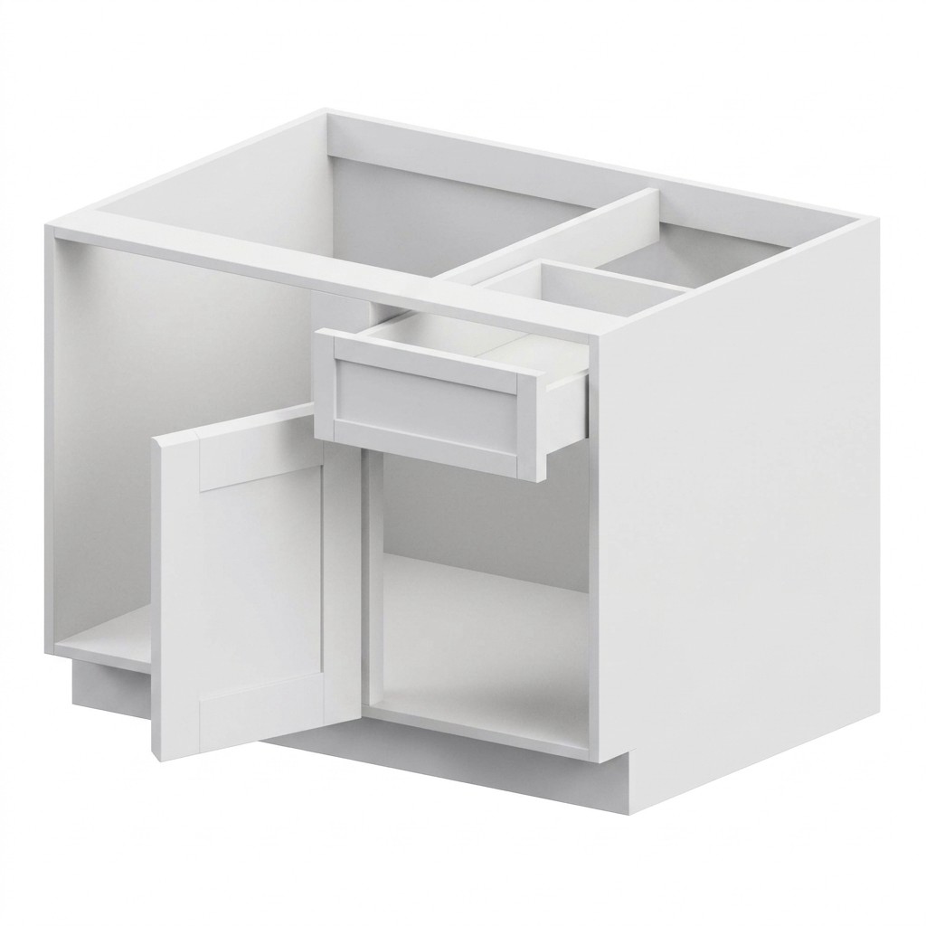 Base Blind Corner 42" - White Shaker