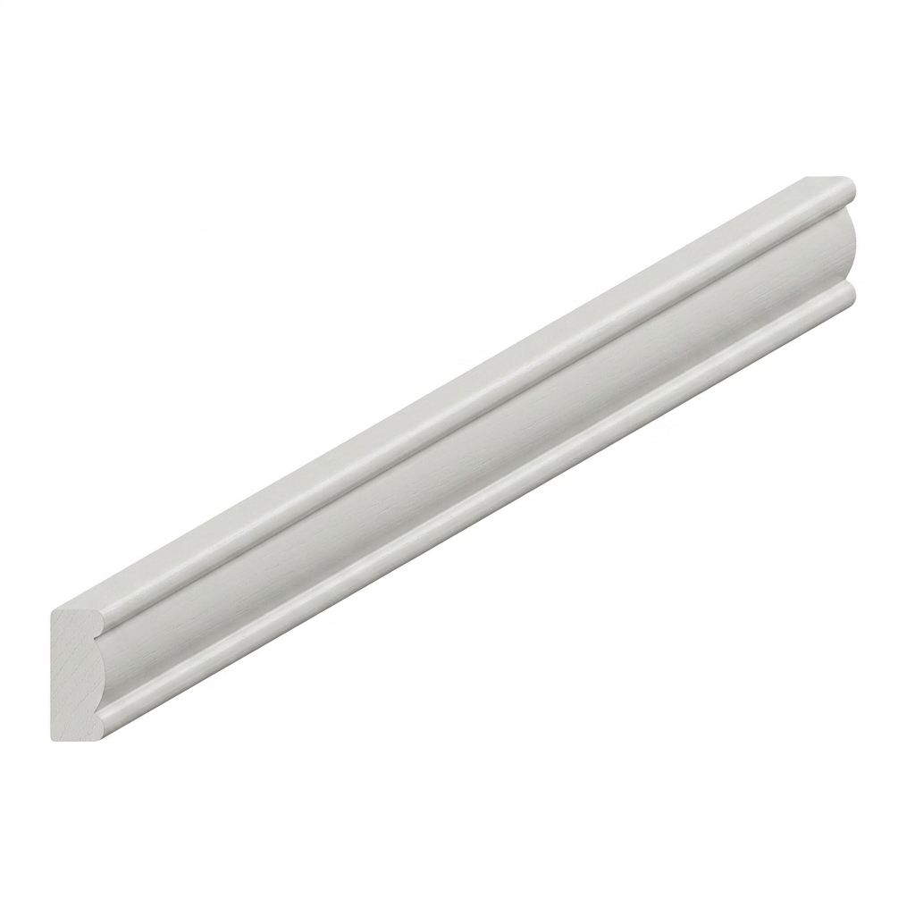 [IVI8-TK] Light Rail Molding 8' - White Shaker