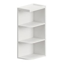 Wall Open End Shelf 12"W x 30"H - White Shaker