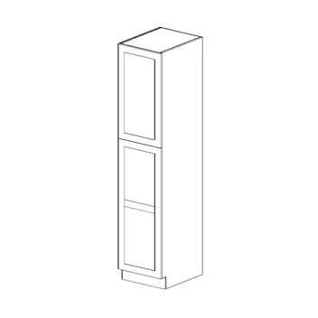 Grey Shaker Pantry Cabinet 18" x 90"