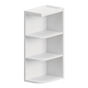 Wall Open End Shelf 12"W x 36"H - White Shaker