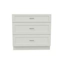 Grey Shaker Vanity Drawer Base 12"