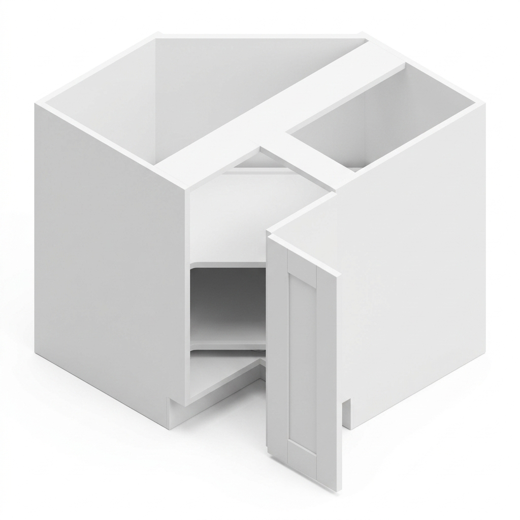 [BLS36-TK] Base Lazy Susan 36" - White Shaker