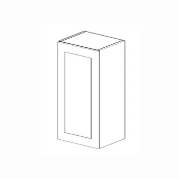 Grey Shaker Wall Mullion Door 12" x 36"