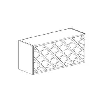 Grey Shaker Wine Rack 30" x 15"