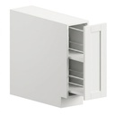 Base Spice Rack Pull-Out 9" - White Shaker