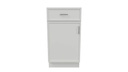 White Slim Shaker Base 33"