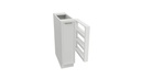 White Slim Shaker Base Space Rack 09"