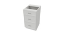 White Slim Shaker Drawers Base 30"