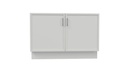 White Slim Shaker Farm Sink Base 36"