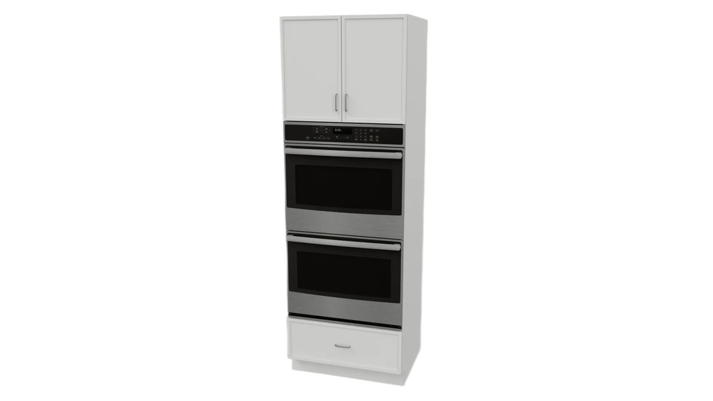 White Slim Shaker Oven 30" x 96"