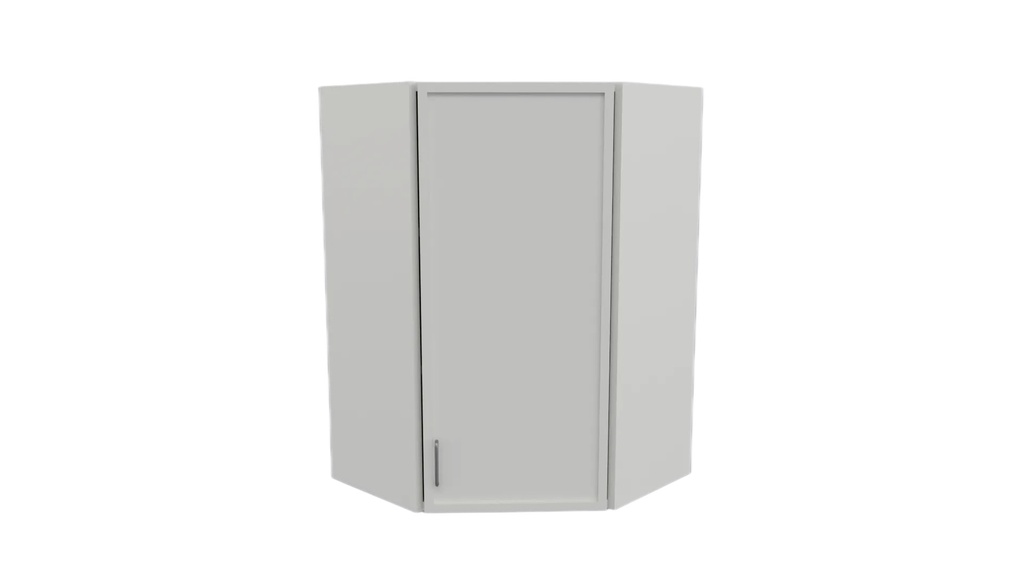 White Slim Shaker Wall Diagonal Corner 24" x 36"