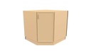 Timber Slim Shaker Base Diagonal Corner 36"