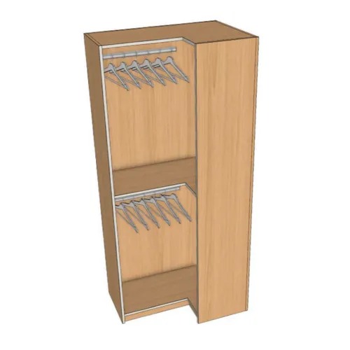 [GKD-CLOSET-42948] Closet Corner Left Double Hanger