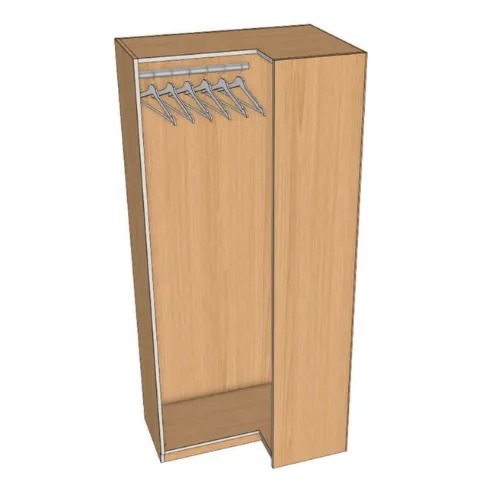 [GKD-CLOSET-42952] Closet Corner Left Tall Dress