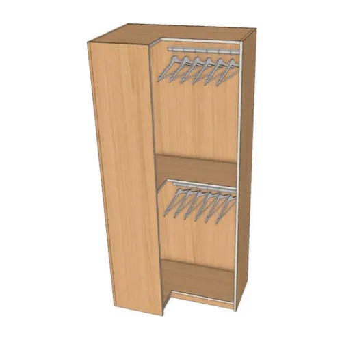 [GKD-CLOSET-42949] Closet Corner Right Double Hanger
