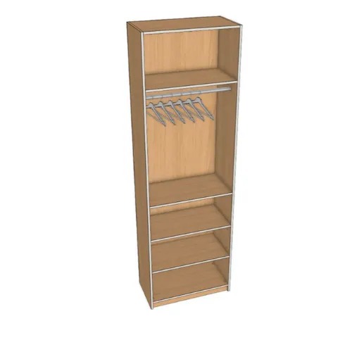 Closet Top Hanger 4 Shelves