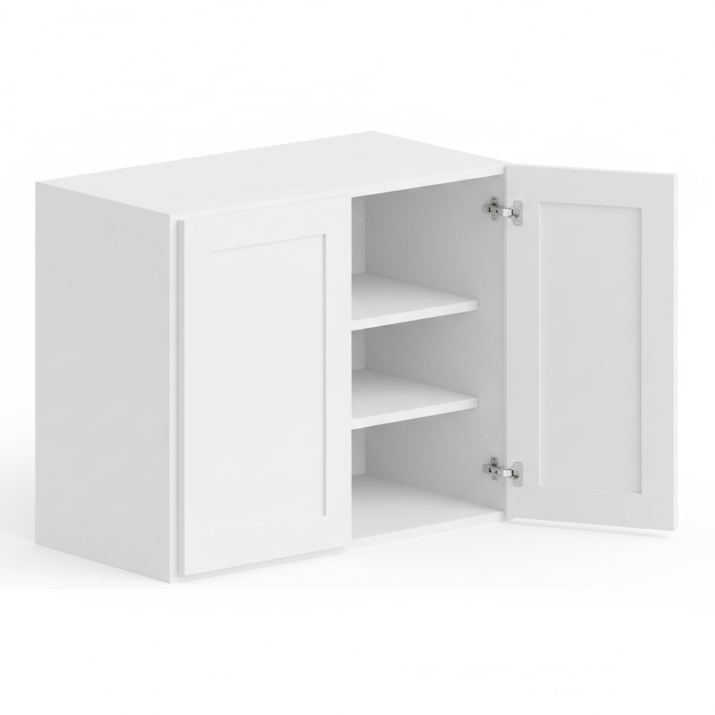 Wall Cabinet 36"W x 36"H - White Shaker
