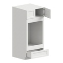 Double Oven Cabinet 30"W x 90"H - White Shaker