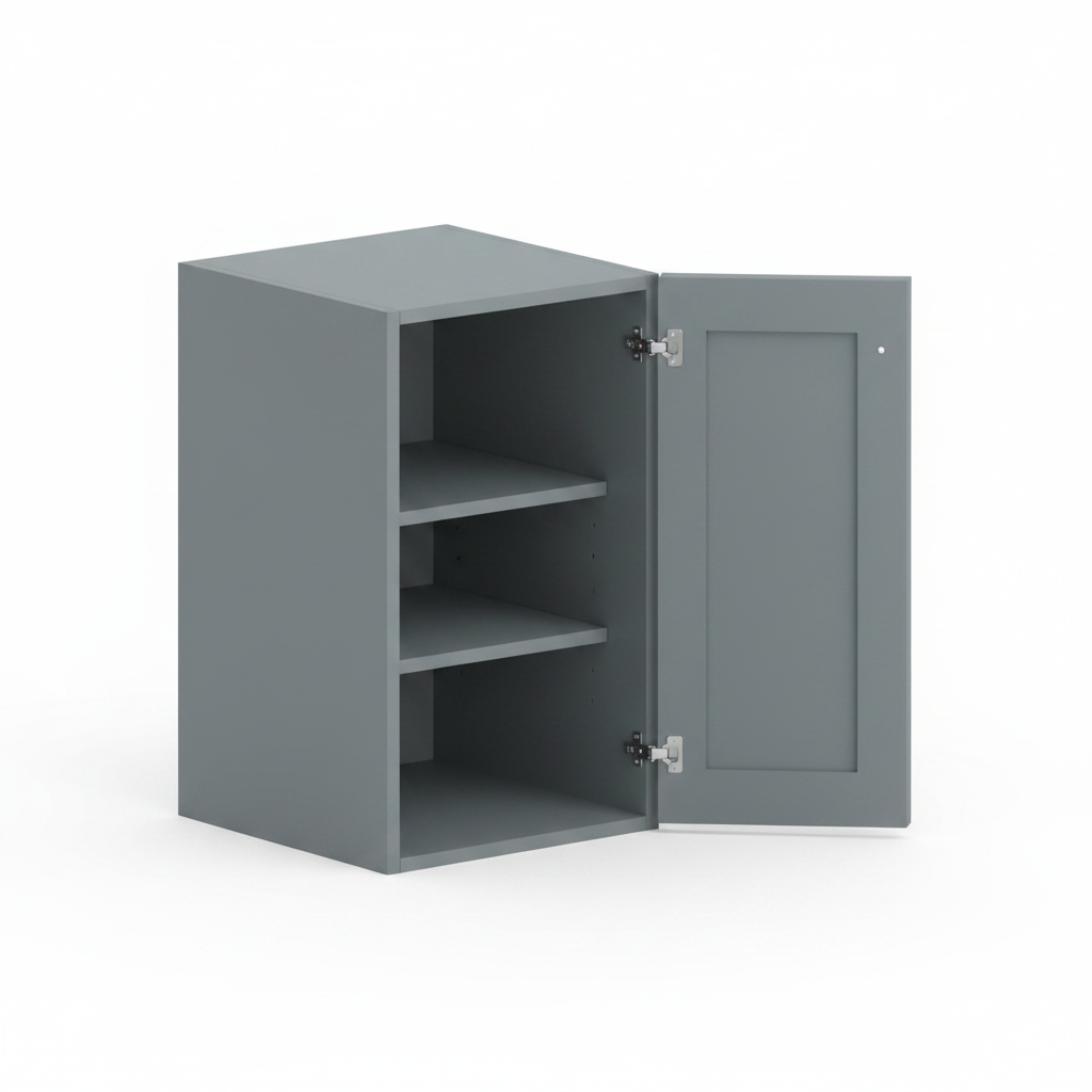 Wall Cabinet 9"W x 38"H - Stone Gray