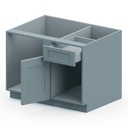 Base Blind Corner 39" - Stone Gray