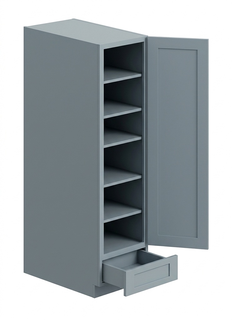 [PC1892-TK] Pantry Cabinet 18"W x 92"H - Stone Gray