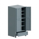 Pantry Cabinet 24"W x 92"H - Stone Gray