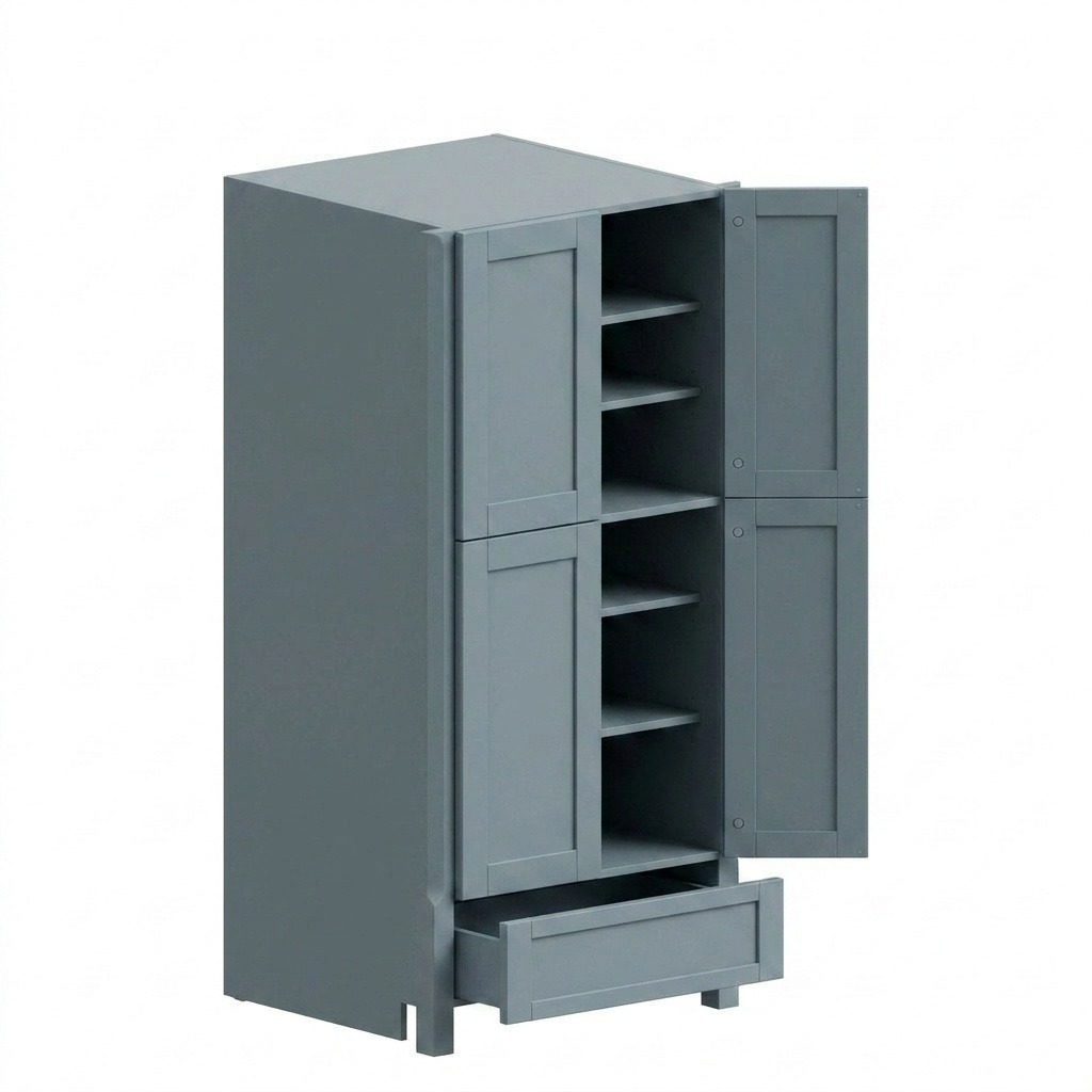 Pantry Cabinet 30"W x 84"H - Stone Gray