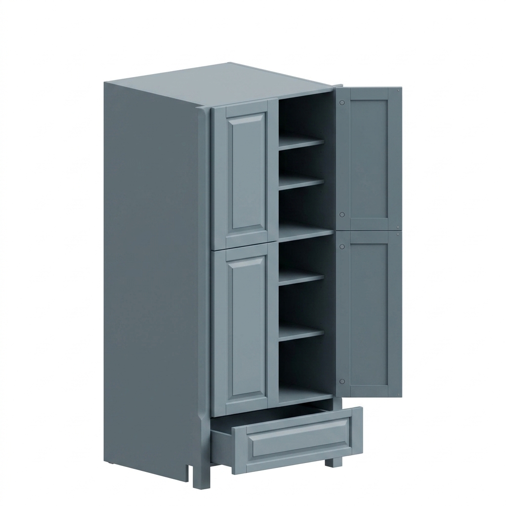 Pantry Cabinet 30"W x 92"H - Stone Gray