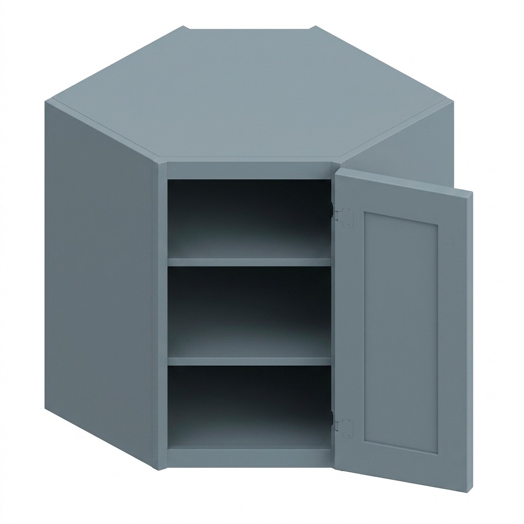 Wall Diagonal Corner 24"W x 30"H - Stone Gray