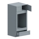 Double Oven Cabinet 30"W x 84"H - Stone Gray