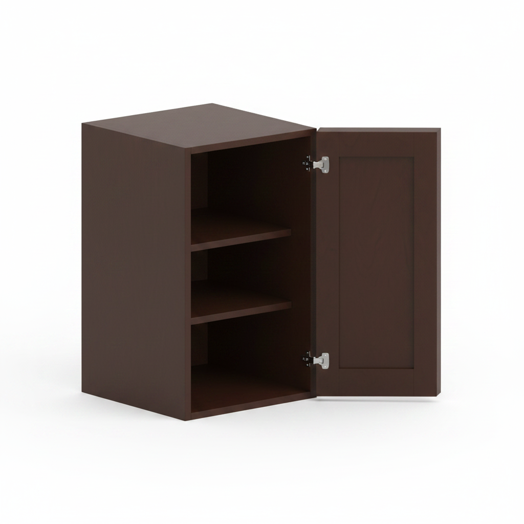 Wall Cabinet 9"W x 30"H - Chocolate
