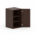 Wall Cabinet 9"W x 36"H - Chocolate