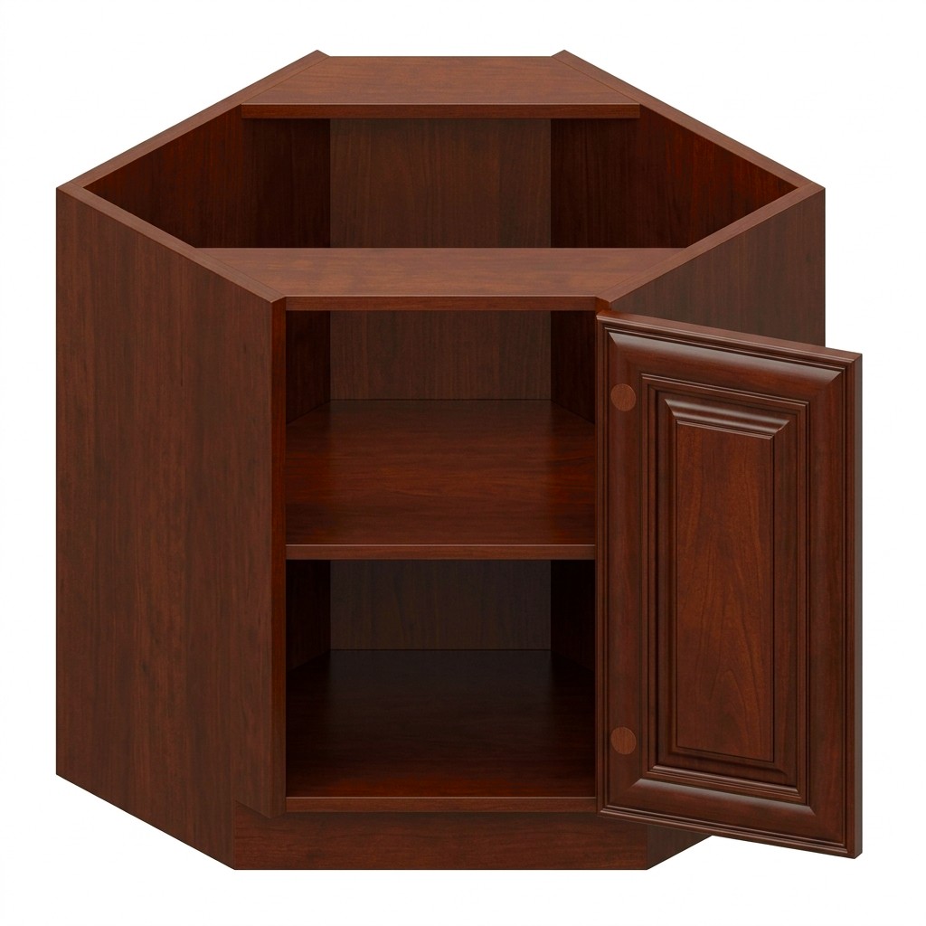 Base Diagonal Corner 36" - Chocolate