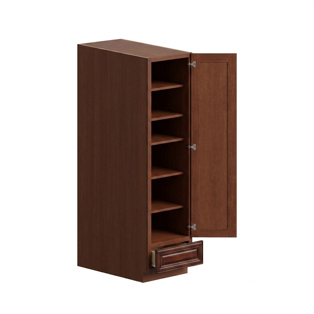 [PC1884-TK] Pantry Cabinet 18"W x 84"H - Chocolate