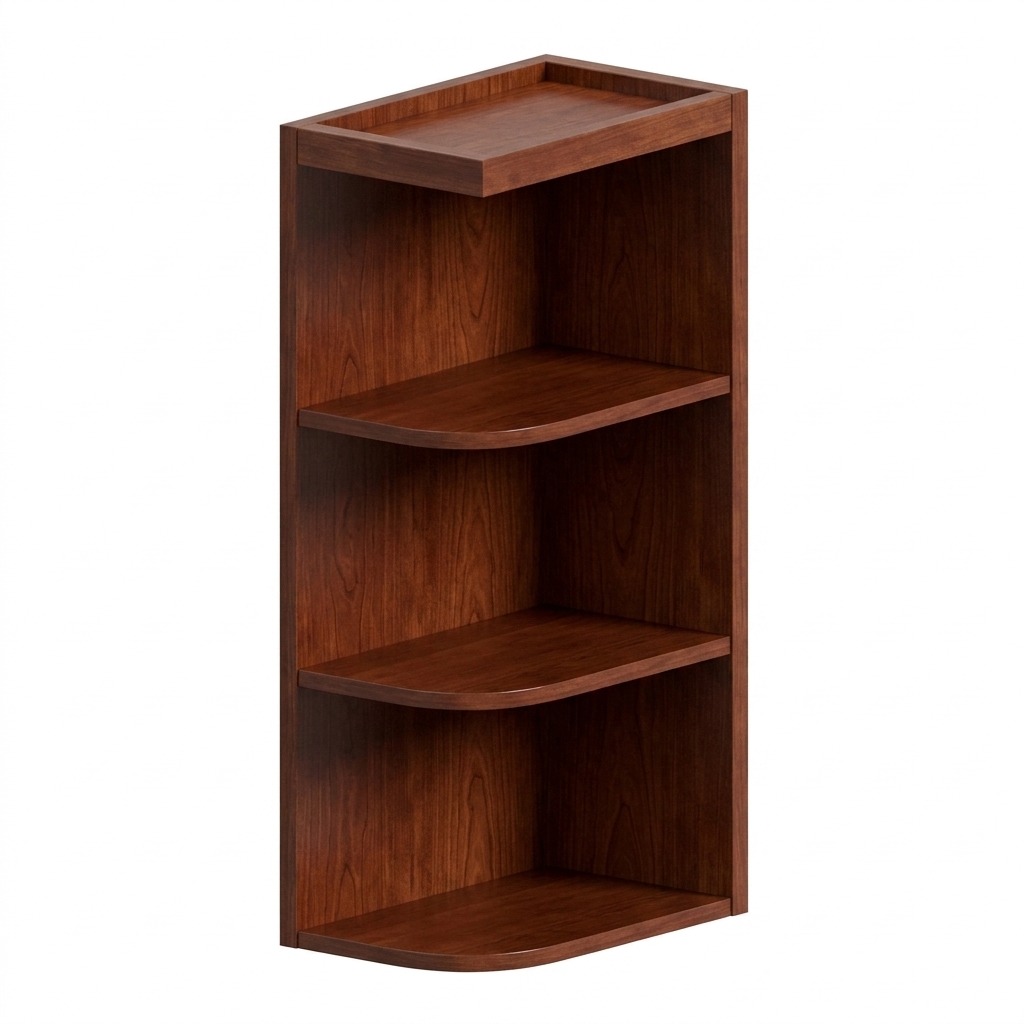 Wall Open End Shelf 12"W x 42"H - Chocolate