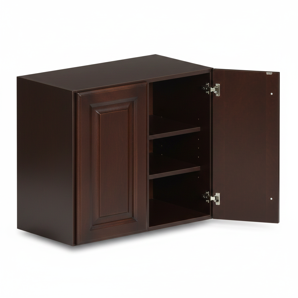 Wall Cabinet 27"W x 36"H - Chocolate