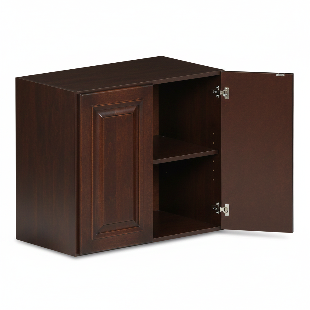Wall Cabinet 30"W x 18"H - Chocolate