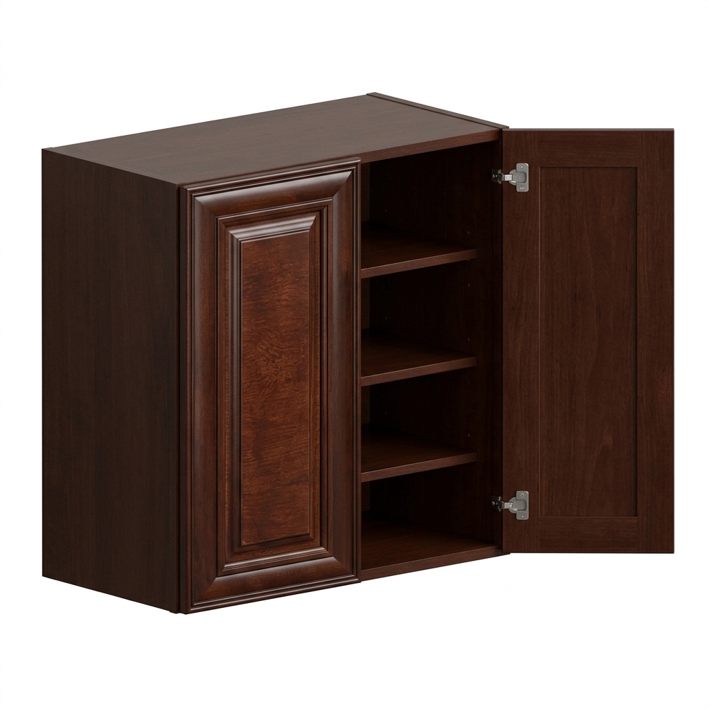 Wall Cabinet 30"W x 42"H - Chocolate