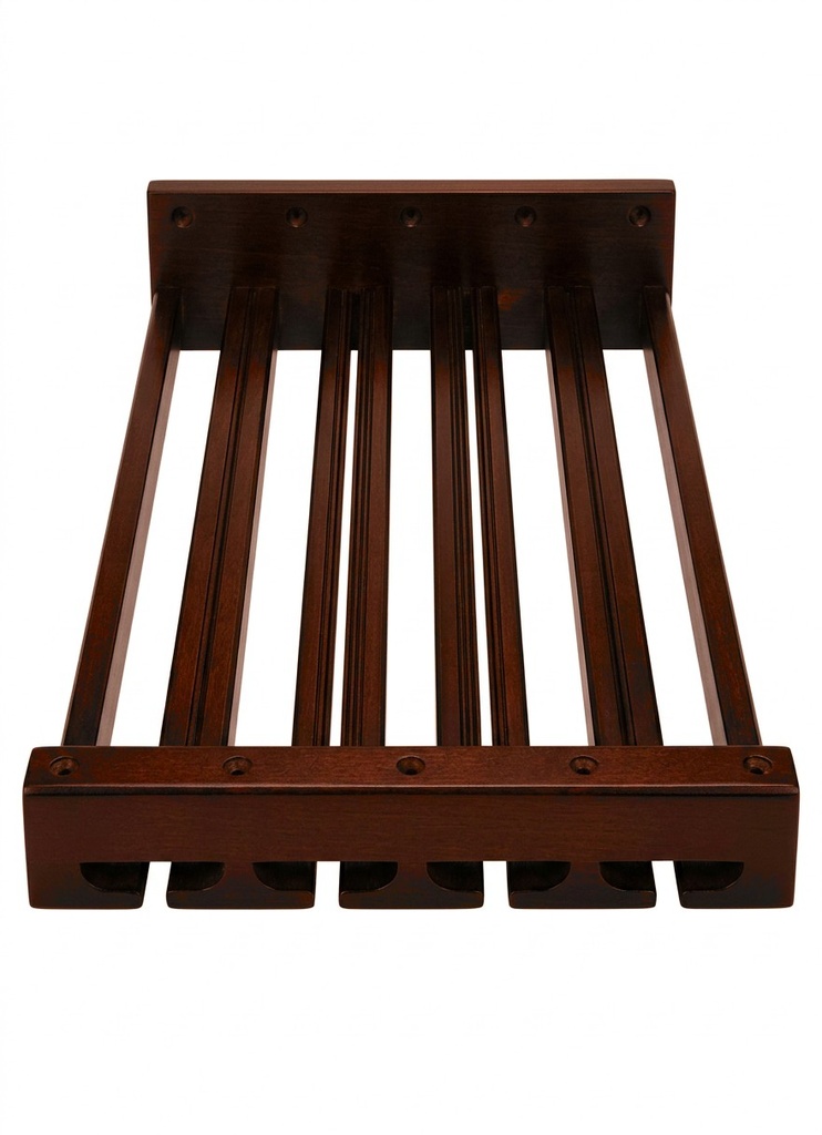 Wall Glass Hutch 36"W x 12"H - Chocolate