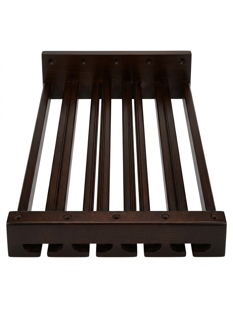 Wall Glass Hutch 36"W x 12"H - Chocolate