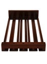 Wall Glass Hutch 36"W x 12"H - Chocolate