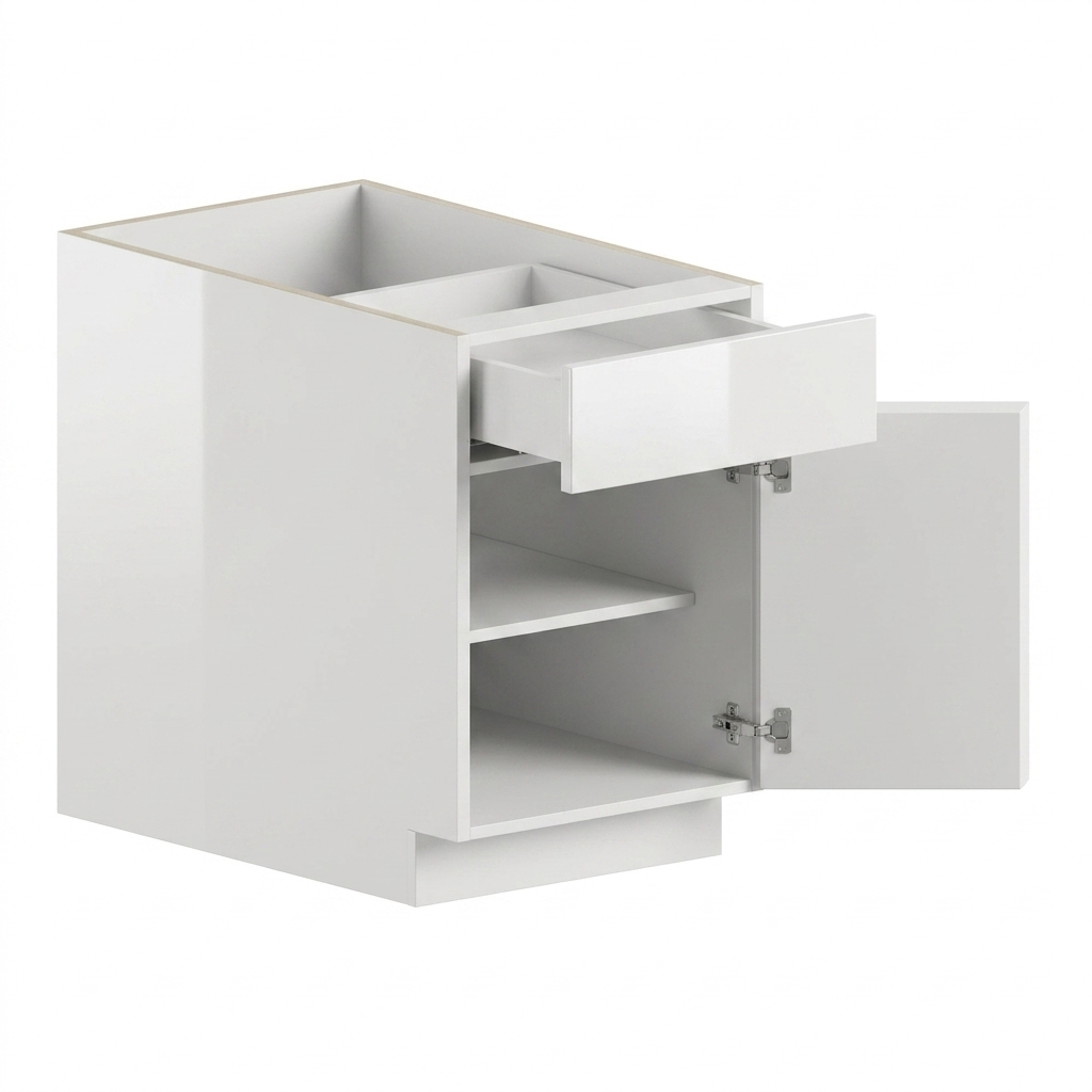[B12-TK] Base Cabinet 12" - Gloss White