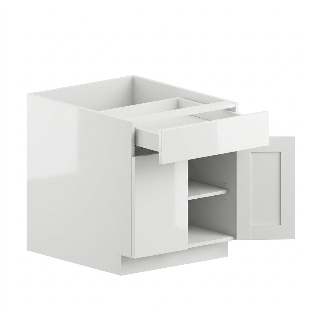 [B27-TK] Base Cabinet 27" - Gloss White